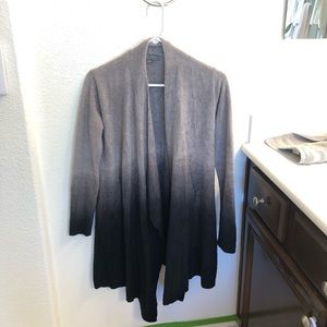 Barefoot Dreams Size S/M Ombre Grey/Black Cardigan